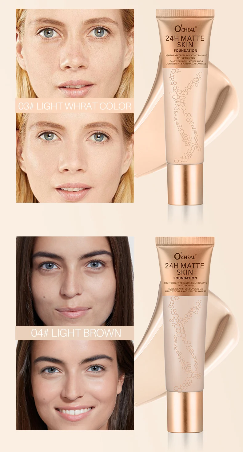 Matte Liquid Foundation Oil Control Full Coverage Long-Lasting Makeup Foundation 30ml 7 matte liquid foundation oil control full coverage sit wxxr6qgr desc 7