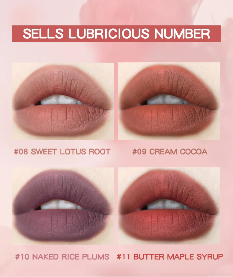 Matte Liquid Lipstick 12 Color Velvet Lip Mud, Long Lasting Waterproof Moisturizing Lip Gloss 11 matte liquid lipstick 12 color velvet lip mud sit 8n6yg3dg desc 11