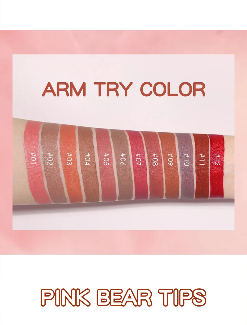 Matte Liquid Lipstick 12 Color Velvet Lip Mud, Long Lasting Waterproof Moisturizing Lip Gloss 12 matte liquid lipstick 12 color velvet lip mud sit 8n6yg3dg desc 12