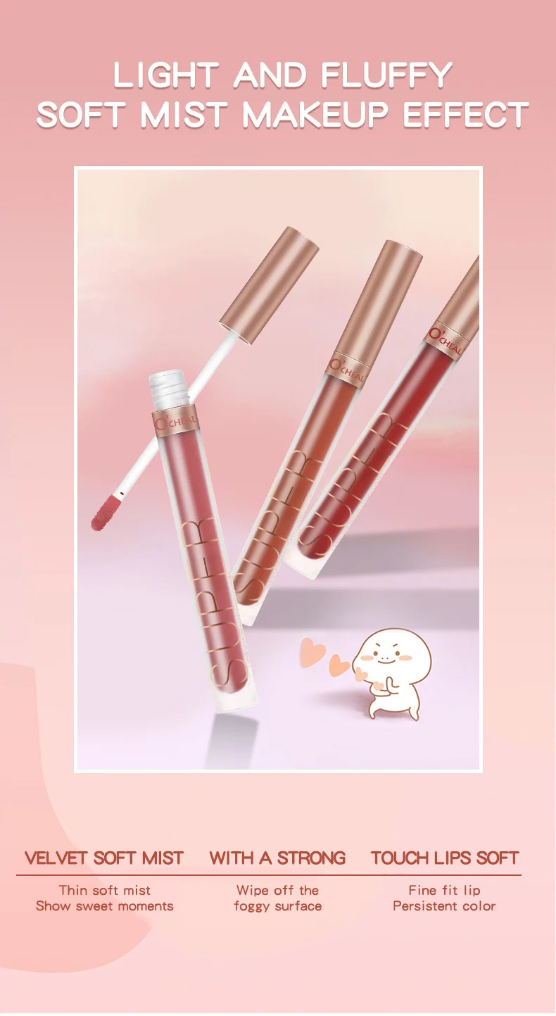 Matte Liquid Lipstick 12 Color Velvet Lip Mud, Long Lasting Waterproof Moisturizing Lip Gloss 4 matte liquid lipstick 12 color velvet lip mud sit 8n6yg3dg desc 4