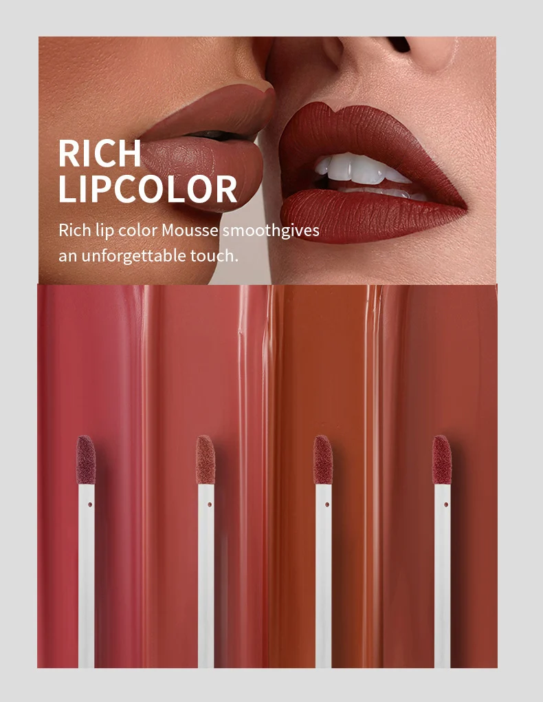 Matte Liquid Lipstick Set 10 Colors Velvety Lip Gloss Waterproof Non-Stick Cup Long Lasting Lip Color 2 matte liquid lipstick set 10 colors velvety lip gloss sit qmuv3jtz desc 2