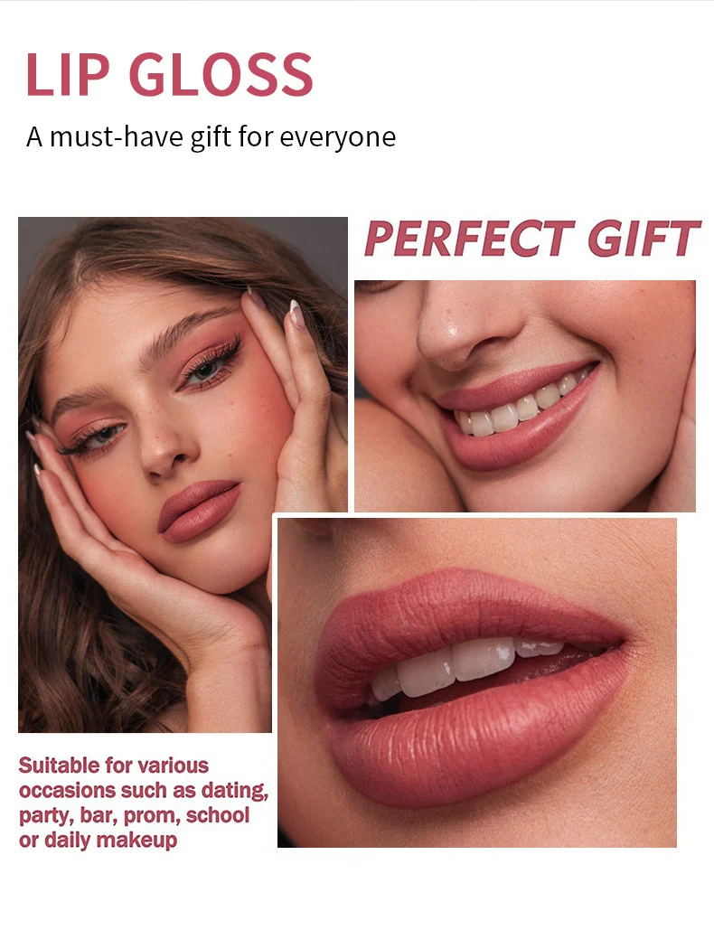 Matte Liquid Lipstick Set 10 Colors Velvety Lip Gloss Waterproof Non-Stick Cup Long Lasting Lip Color 6 matte liquid lipstick set 10 colors velvety lip gloss sit qmuv3jtz desc 6