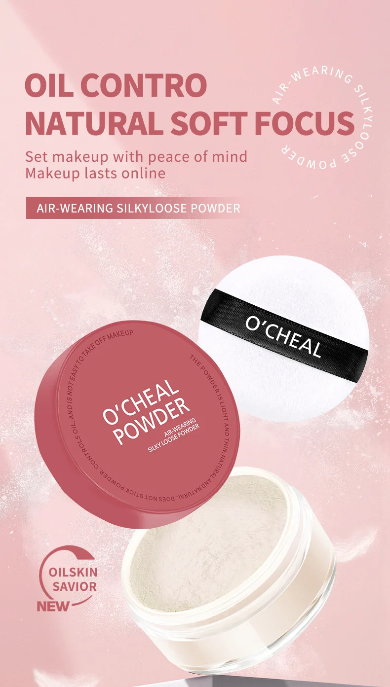 Matte Setting Powder Long-Lasting Oil Control Loose Powder Concealer Pores Brightening 3 matte setting powder long lasting oil control loose powder sit y24ur7tx desc 3