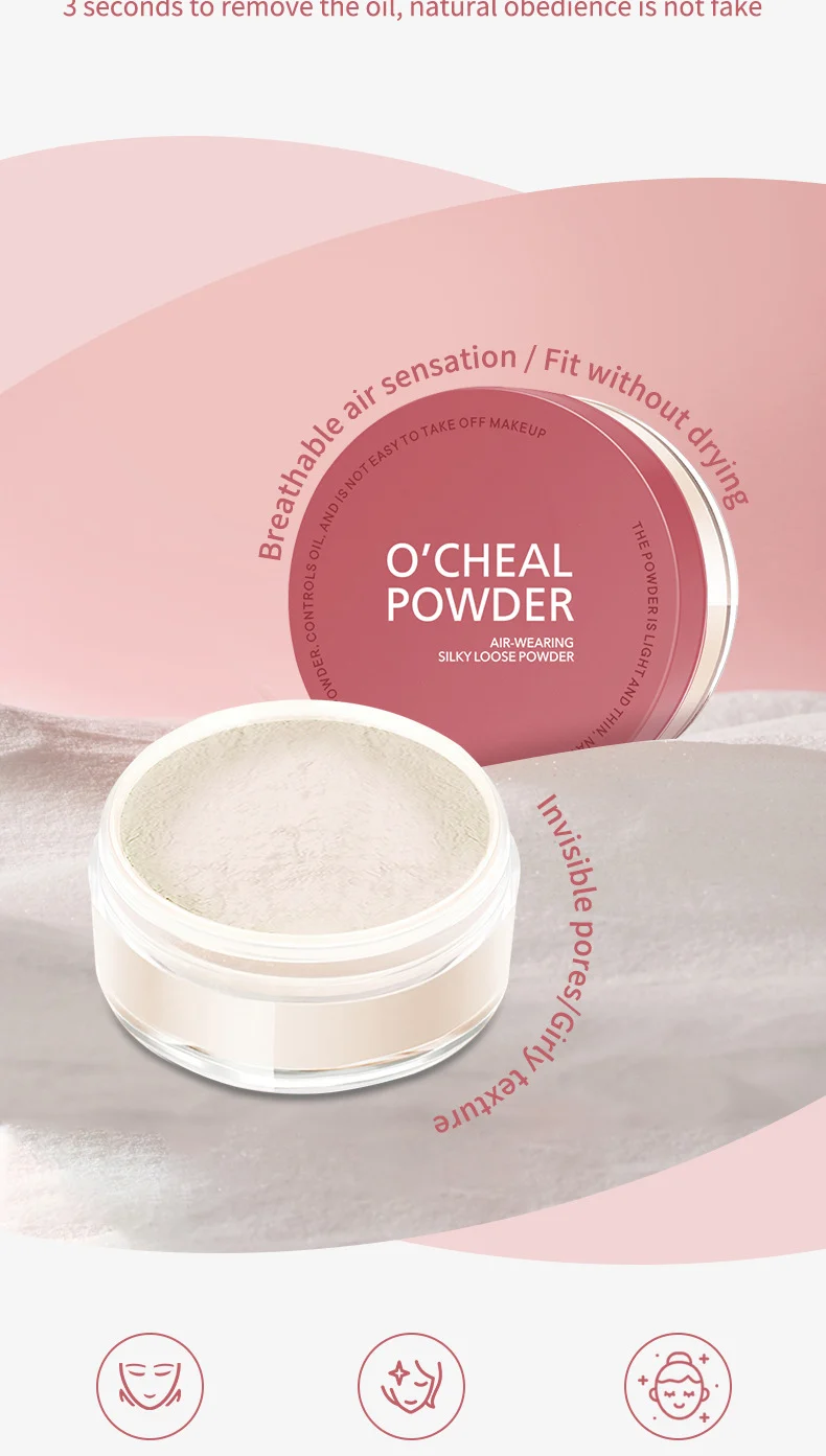 Matte Setting Powder Long-Lasting Oil Control Loose Powder Concealer Pores Brightening 5 matte setting powder long lasting oil control loose powder sit y24ur7tx desc 5