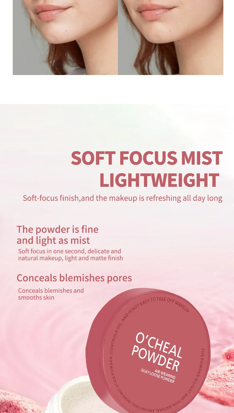 Matte Setting Powder Long-Lasting Oil Control Loose Powder Concealer Pores Brightening 8 matte setting powder long lasting oil control loose powder sit y24ur7tx desc 8