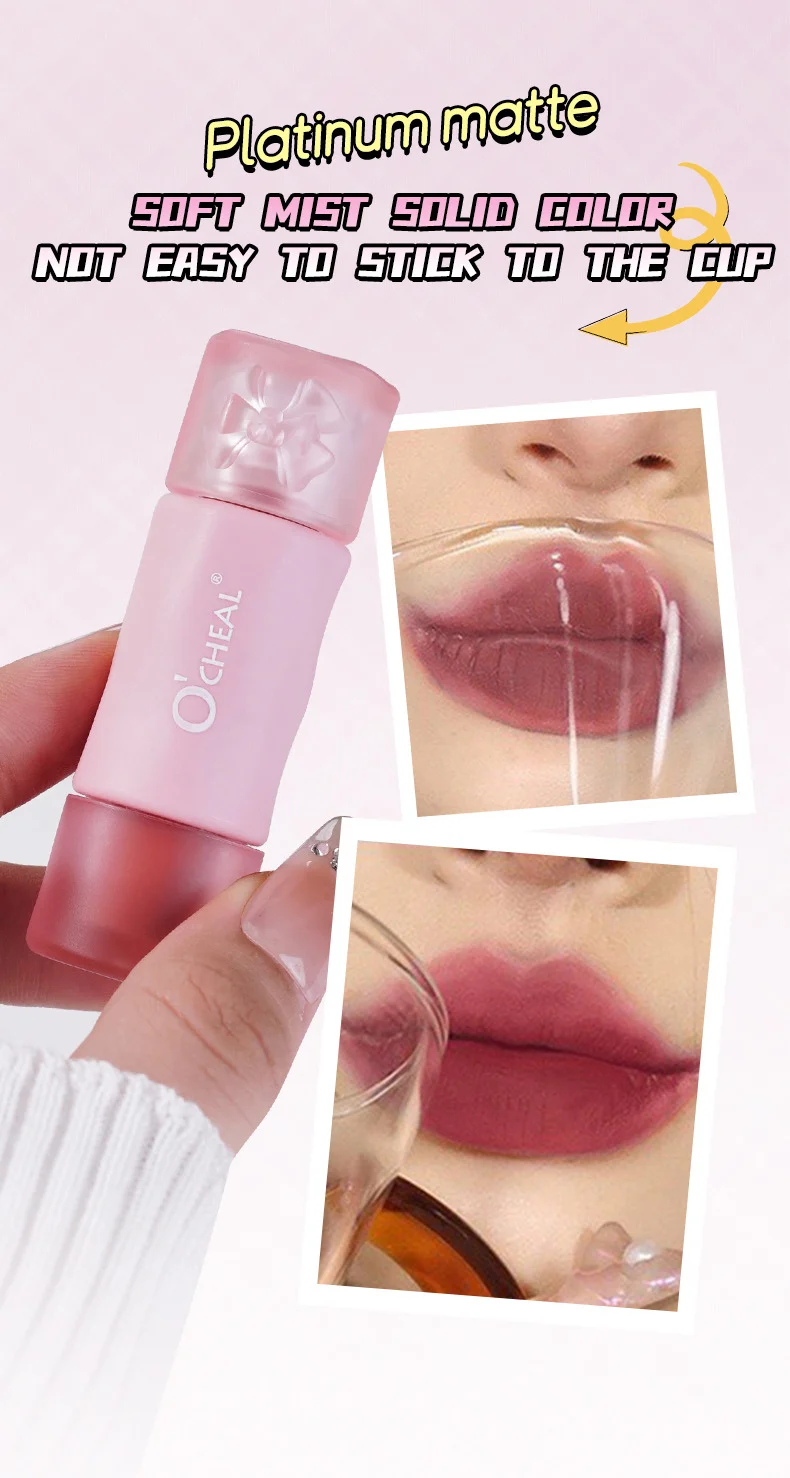 Mousse Misty Lip Mud Long-lasting Velvet Matte Lip Gloss 18 mousse misty lip mud long lasting velvet matte lip gloss sit nth3tatu desc 18