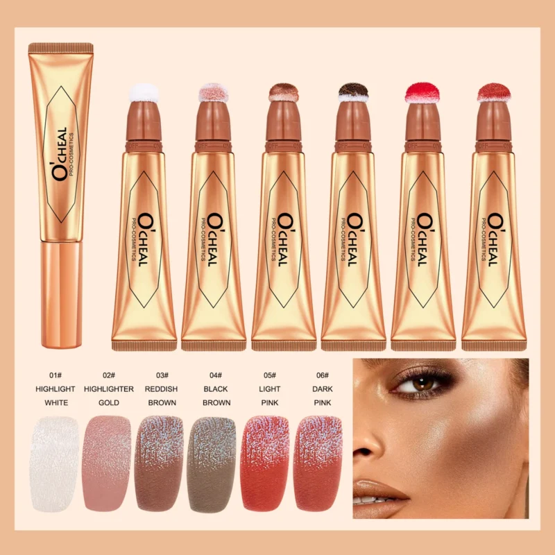 Multifunctional Makeup Stick Contouring Pen Blush Highlighter Matte Natural Face Makeup