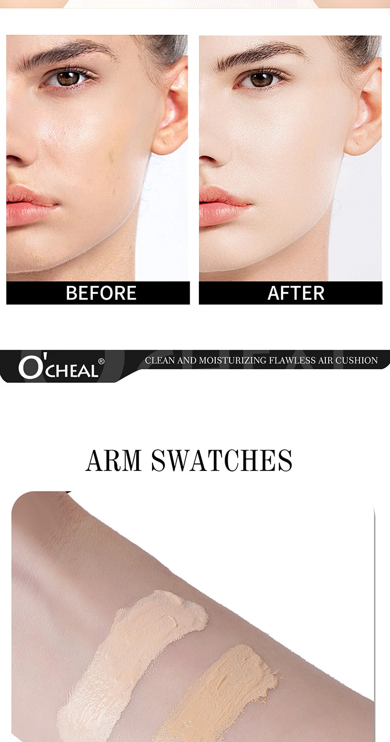 Mushroom Air Cushion Foundation Lightweight Moisturizing Flawless Matte Finish Long Lasting 12 mushroom air cushion foundation 20g sit mkwuhwmx desc 12