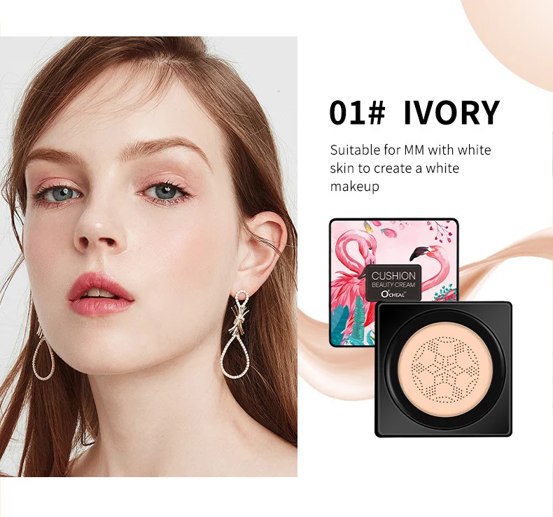 Mushroom Air Cushion Foundation Hydrating Concealer BB Cream Long-Lasting Non-Cakey 10 mushroom air cushion foundation hydrating concealer bb cream sit 9pqc59c8 desc 10