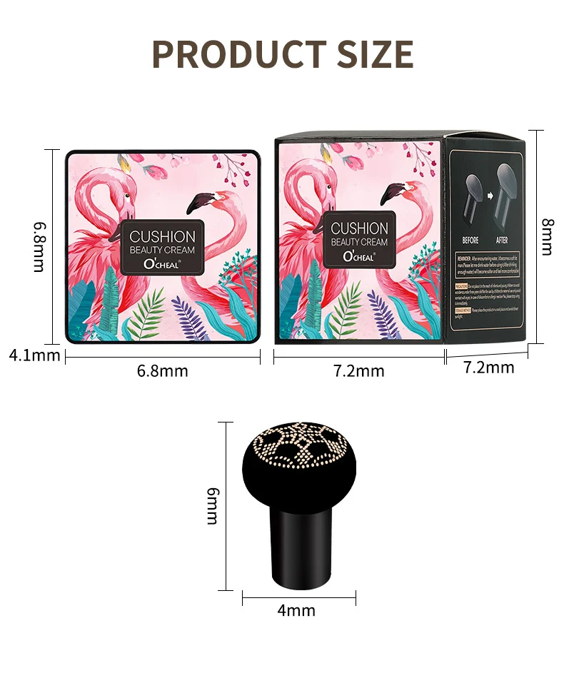 Mushroom Air Cushion Foundation Hydrating Concealer BB Cream Long-Lasting Non-Cakey 15 mushroom air cushion foundation hydrating concealer bb cream sit 9pqc59c8 desc 15