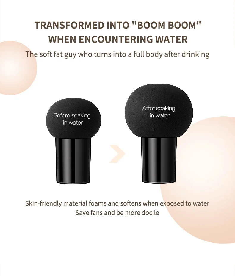 Mushroom Air Cushion Foundation Hydrating Concealer BB Cream Long-Lasting Non-Cakey 7 mushroom air cushion foundation hydrating concealer bb cream sit 9pqc59c8 desc 7