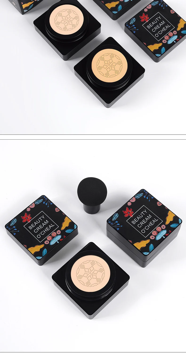 Mushroom Air Cushion Foundation, Moisturizing Long-Lasting Full Coverage Concealer 20 mushroom air cushion foundation moisturizing long lasting full coverage concealer sit xa976cxt desc 20