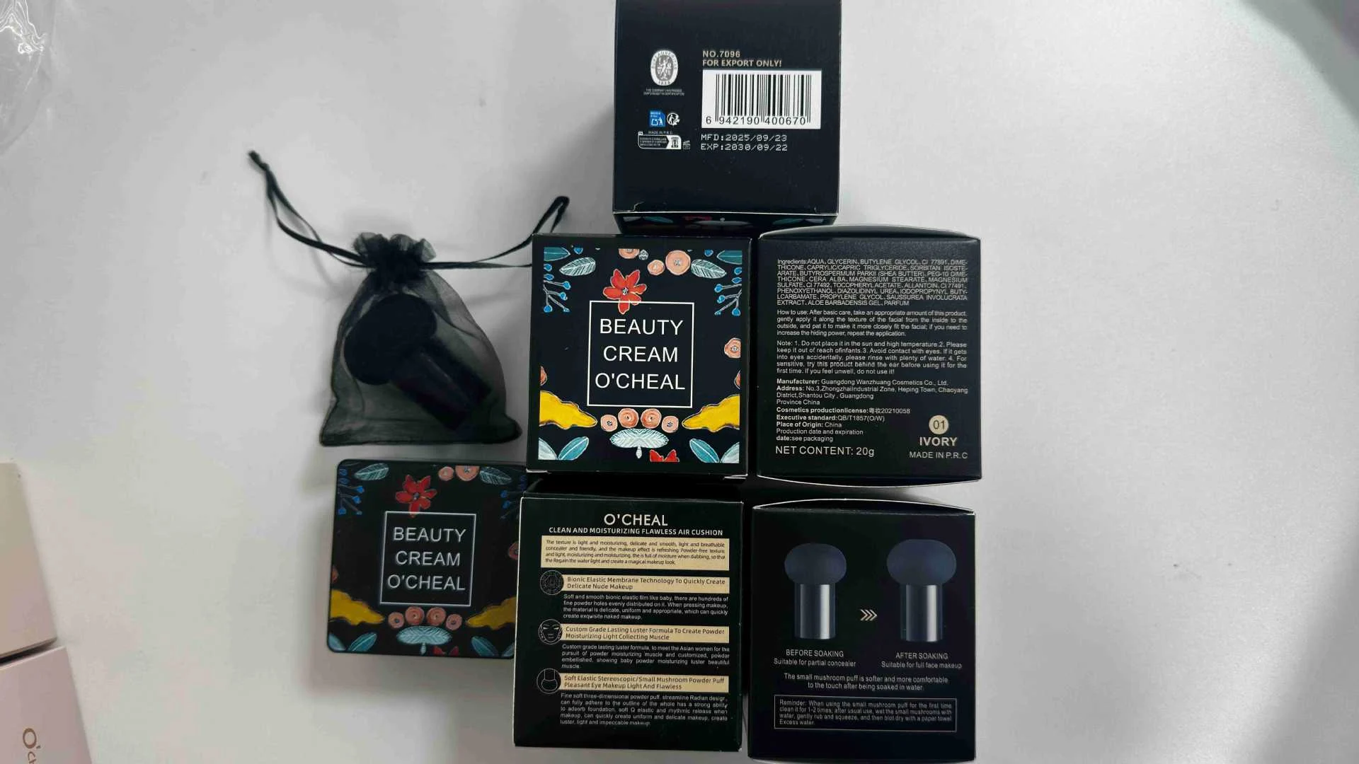 Mushroom Air Cushion Foundation, Moisturizing Long-Lasting Full Coverage Concealer 4 mushroom air cushion foundation moisturizing long lasting full coverage concealer sit xa976cxt desc 4