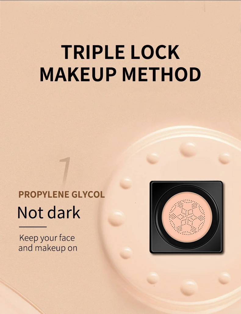 Mushroom Air Cushion Foundation O'CHEAL Brightening Embellishing Concealer BB Cream 5 mushroom air cushion foundation oc heal brightening embellishing sit n77vwktk desc 5
