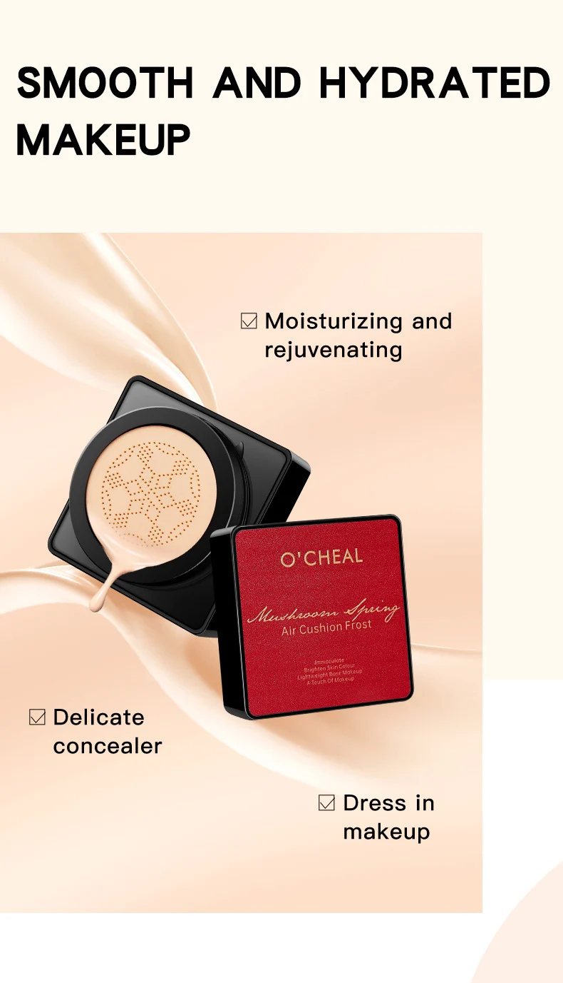 Mushroom Air Cushion Foundation Watery Lightweight Concealer BB Cream 3 mushroom air cushion foundation watery lightweight concealer bb cream sit 7z3jsnsv desc 3