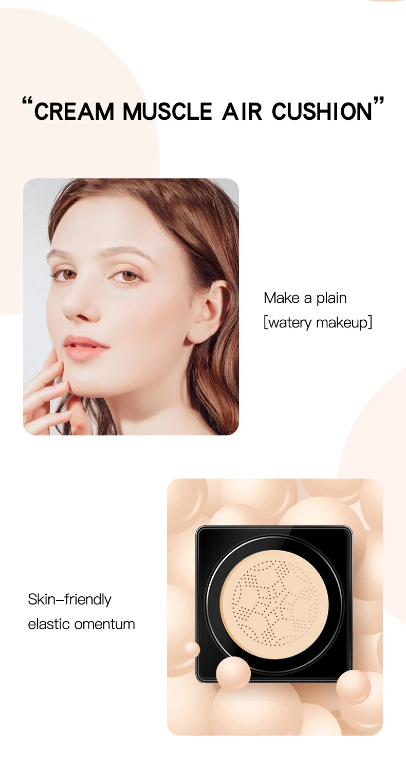 Mushroom Air Cushion Foundation Watery Lightweight Concealer BB Cream 7 mushroom air cushion foundation watery lightweight concealer bb cream sit 7z3jsnsv desc 7