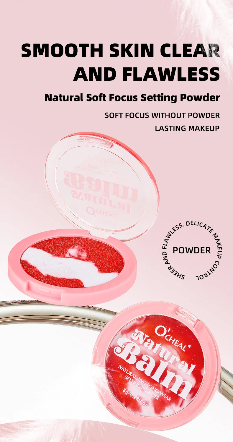 O'CHEAL Natural Soft Focus Setting Powder, Poreless Beauty Balm, No-Makeup Makeup Look 1 natural soft focus setting powder sit e7s8ha9d desc 1