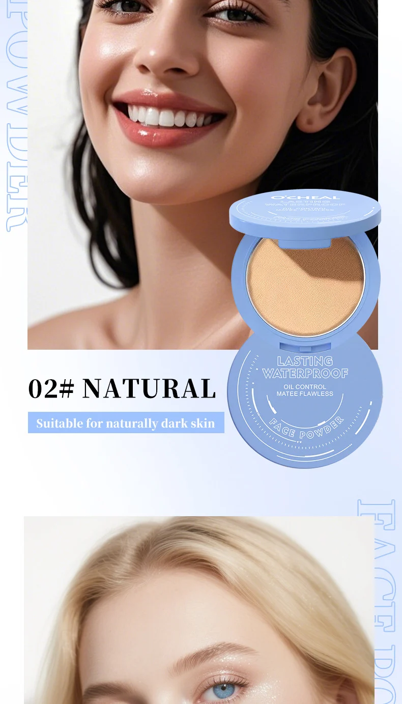 O'CHEAL Oil Control Pressed Powder Long Lasting Waterproof Setting Powder 12 o cheal oil control pressed powder long lasting waterproof setting powder sit rn3m7e36 desc 12
