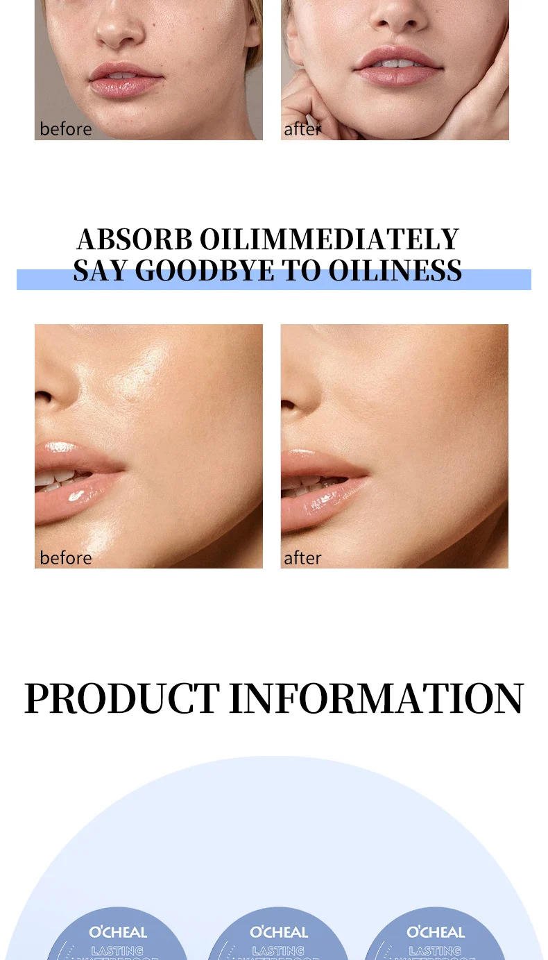 O'CHEAL Oil Control Pressed Powder Long Lasting Waterproof Setting Powder 15 o cheal oil control pressed powder long lasting waterproof setting powder sit rn3m7e36 desc 15
