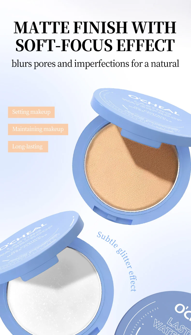 O'CHEAL Oil Control Pressed Powder Long Lasting Waterproof Setting Powder 2 o cheal oil control pressed powder long lasting waterproof setting powder sit rn3m7e36 desc 2