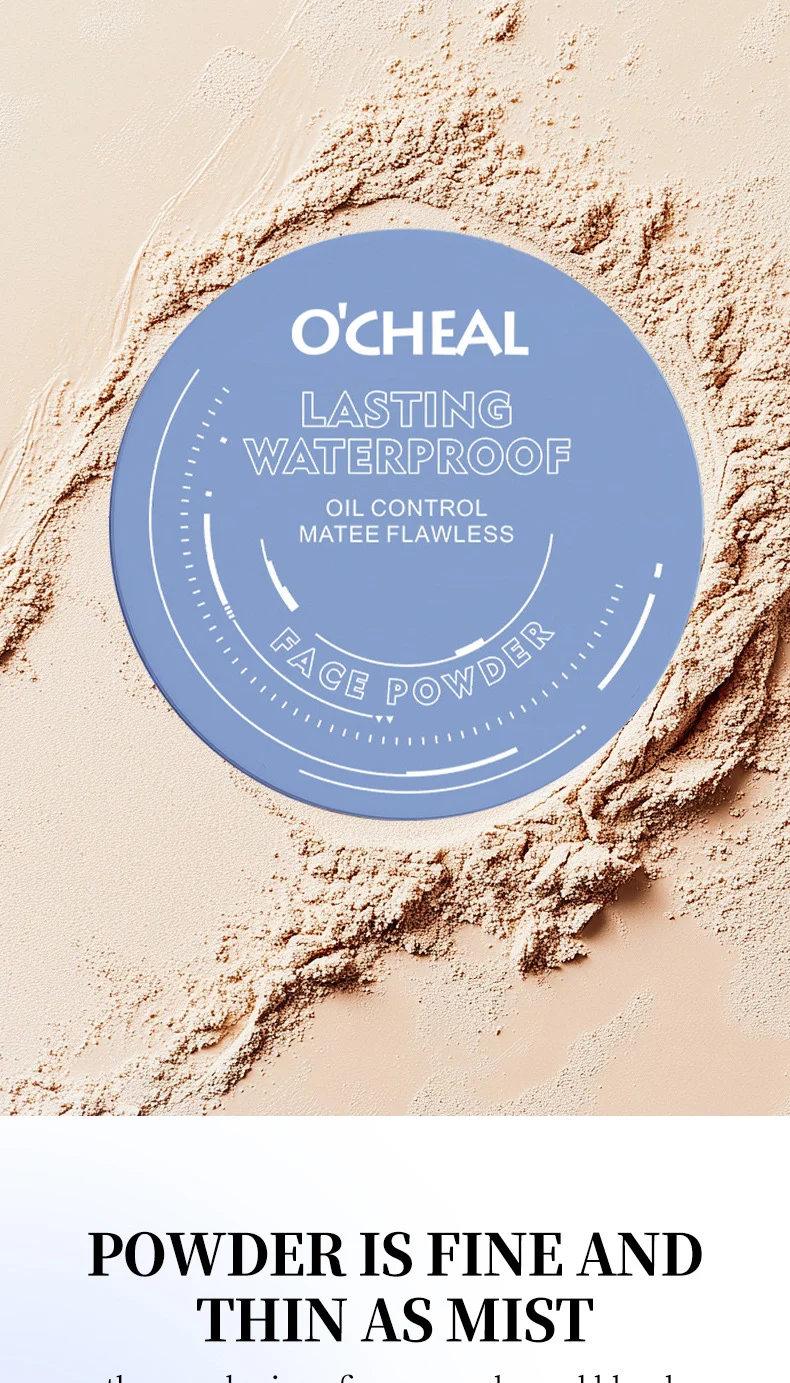 O'CHEAL Oil Control Pressed Powder Long Lasting Waterproof Setting Powder 4 o cheal oil control pressed powder long lasting waterproof setting powder sit rn3m7e36 desc 4