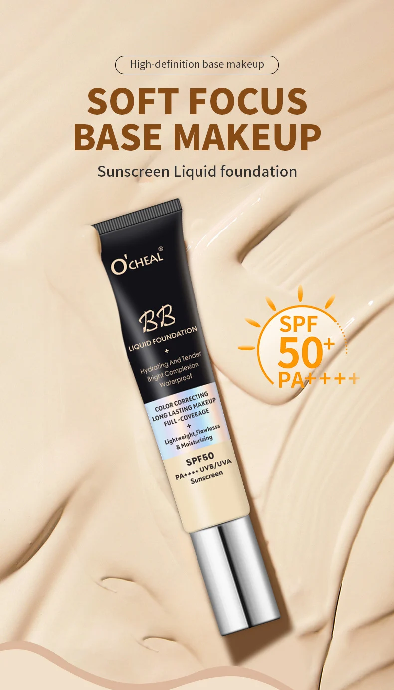 BB Cream Foundation O'CHEAL Hydrating Primer Concealer for Invisible Pores and Long-lasting Wear 1 ocheal bb cream foundation hydrating primer sit kga5gsrb desc 1