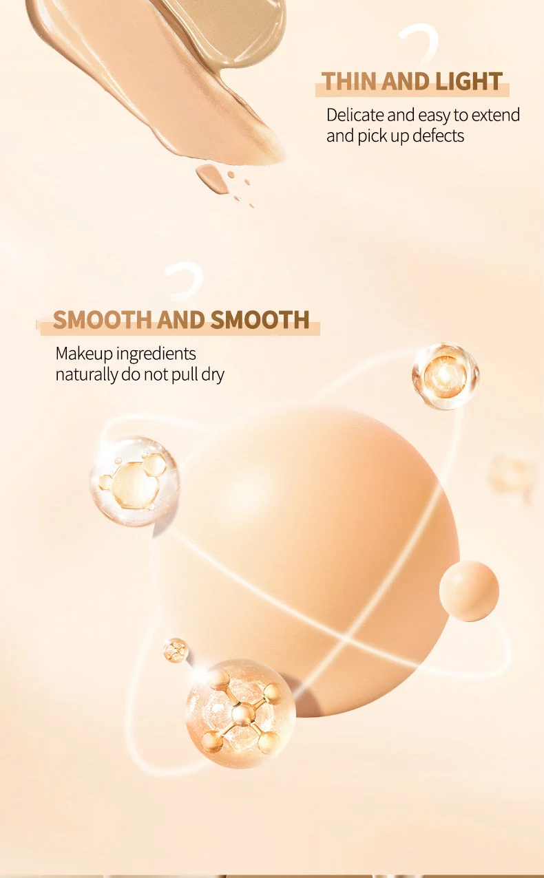 Liquid Foundation O'CHEAL Bird's Nest Peptide - Waterproof Oil Control Full Coverage & Brightening Makeup Base 6 ocheal birds nest peptide liquid foundation waterproof sit jqjymz5x desc 6
