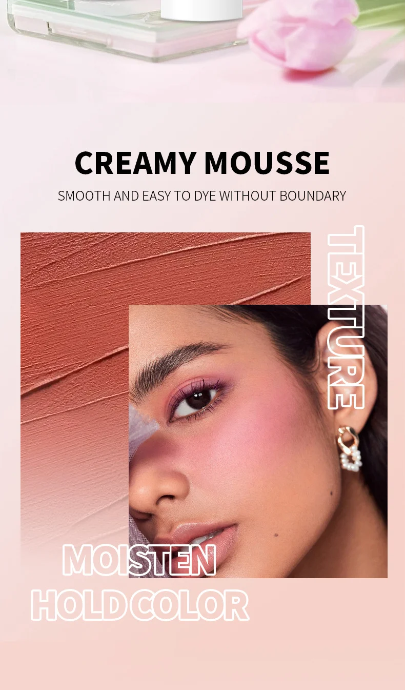 Blush Stick O'CHEAL Multi-Use Cream Cheek and Lip Tint Portable Waterproof 6-Color Contour Stick 2 ocheal blush stick cheek lip tint sit hguwh9f9 desc 2