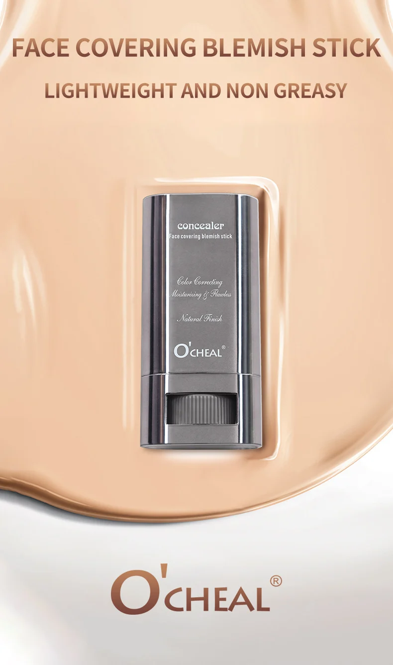 Concealer Foundation Stick O'CHEAL Eraser Blemish Cover Contouring Stick for Acne Marks and Dark Circles 1 ocheal concealer foundation stick eraser sit qet6zvwz desc 1