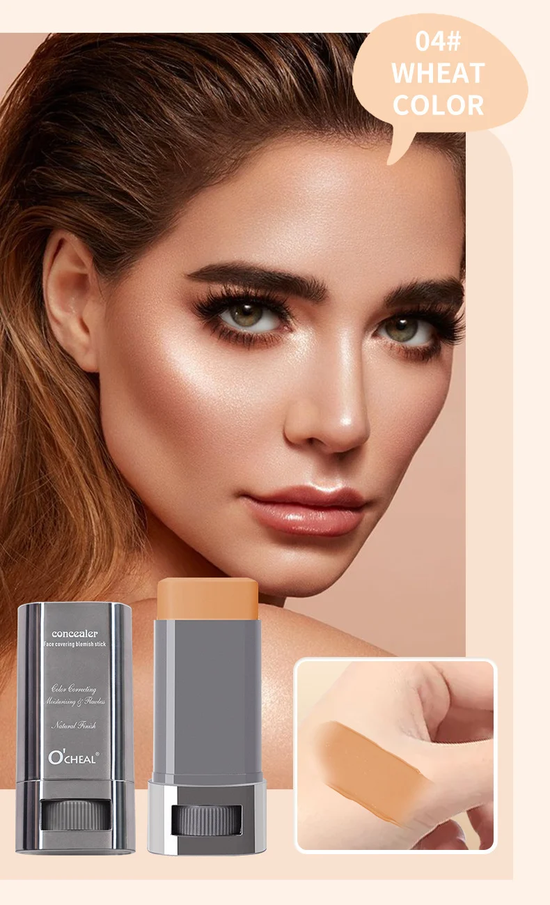 Concealer Foundation Stick O'CHEAL Eraser Blemish Cover Contouring Stick for Acne Marks and Dark Circles 12 ocheal concealer foundation stick eraser sit qet6zvwz desc 12