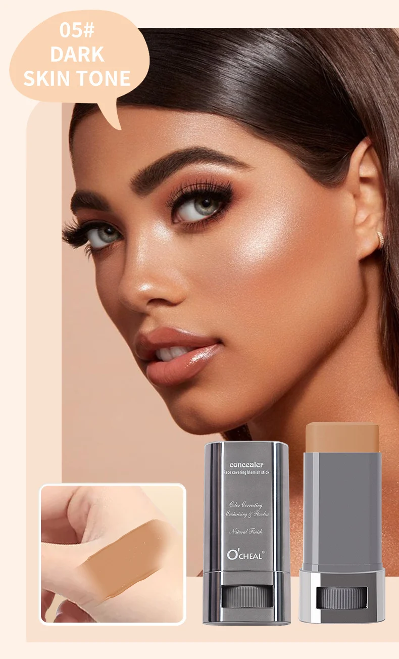 Concealer Foundation Stick O'CHEAL Eraser Blemish Cover Contouring Stick for Acne Marks and Dark Circles 13 ocheal concealer foundation stick eraser sit qet6zvwz desc 13