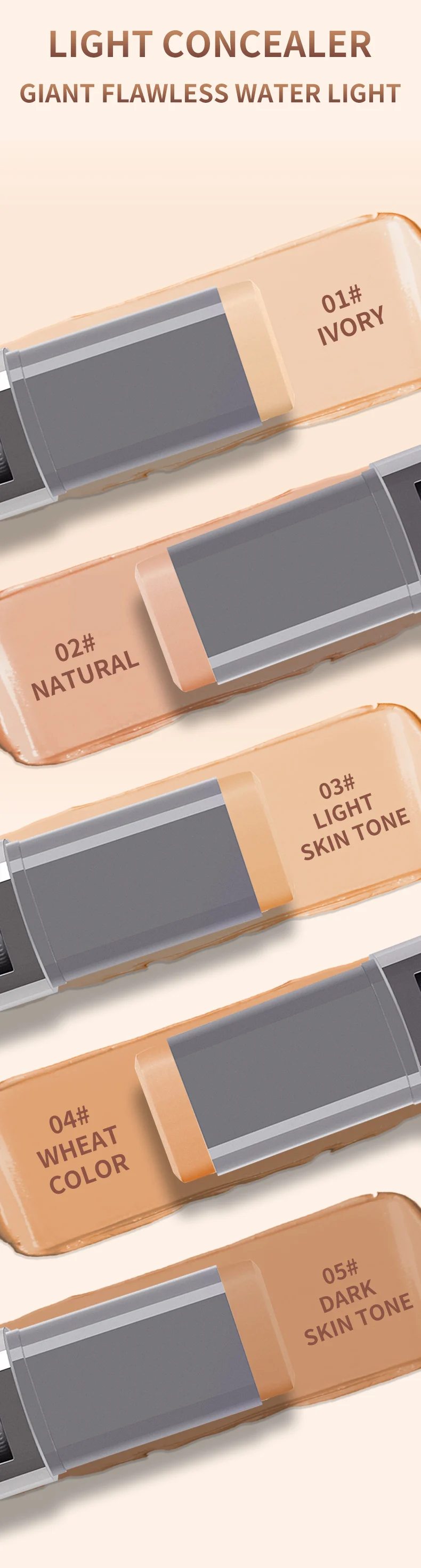 Concealer Foundation Stick O'CHEAL Eraser Blemish Cover Contouring Stick for Acne Marks and Dark Circles 4 ocheal concealer foundation stick eraser sit qet6zvwz desc 4 scaled
