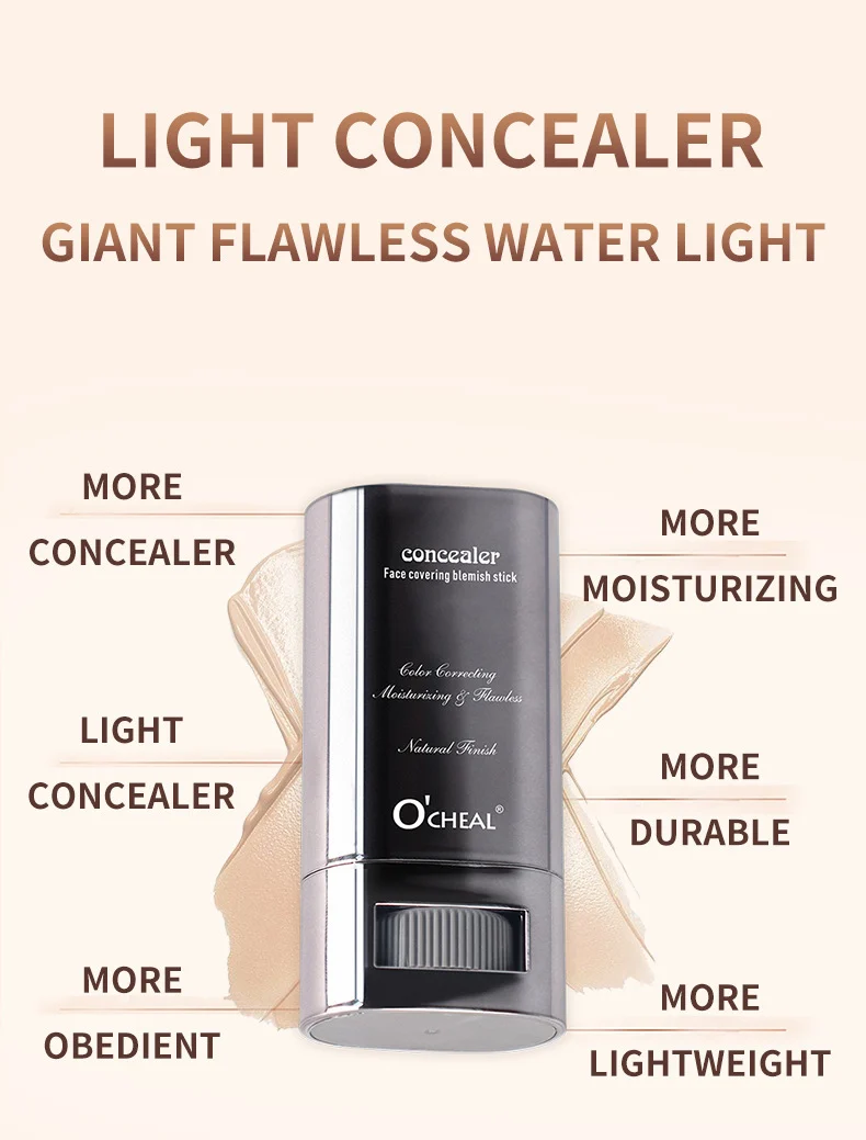 Concealer Foundation Stick O'CHEAL Eraser Blemish Cover Contouring Stick for Acne Marks and Dark Circles 5 ocheal concealer foundation stick eraser sit qet6zvwz desc 5