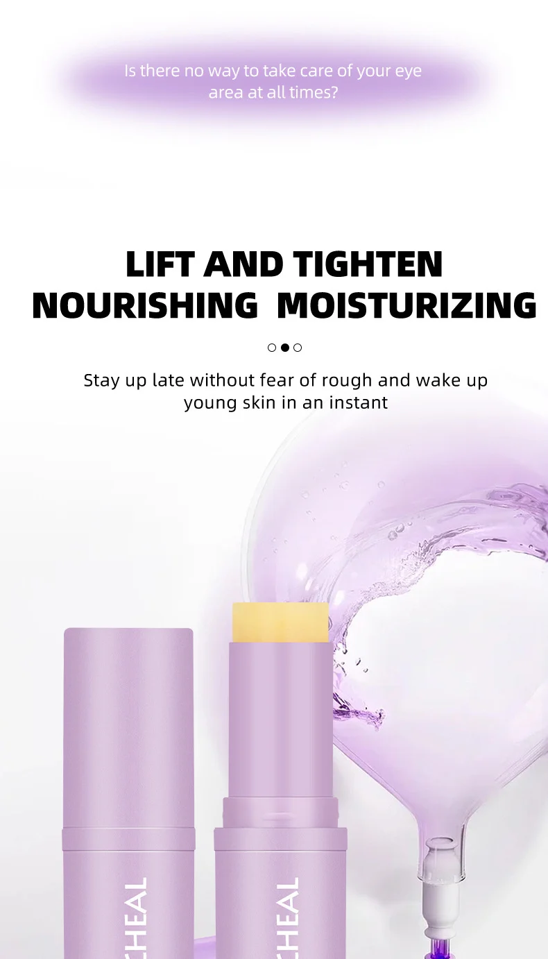 Eye Serum Stick Anti-Aging & Firming - O'CHEAL Moisturizing Balm for Dark Circles, Puffiness & Fine Lines Repair 3 ocheal eye serum stick anti aging dark circles sit z95hr4j9 desc 3
