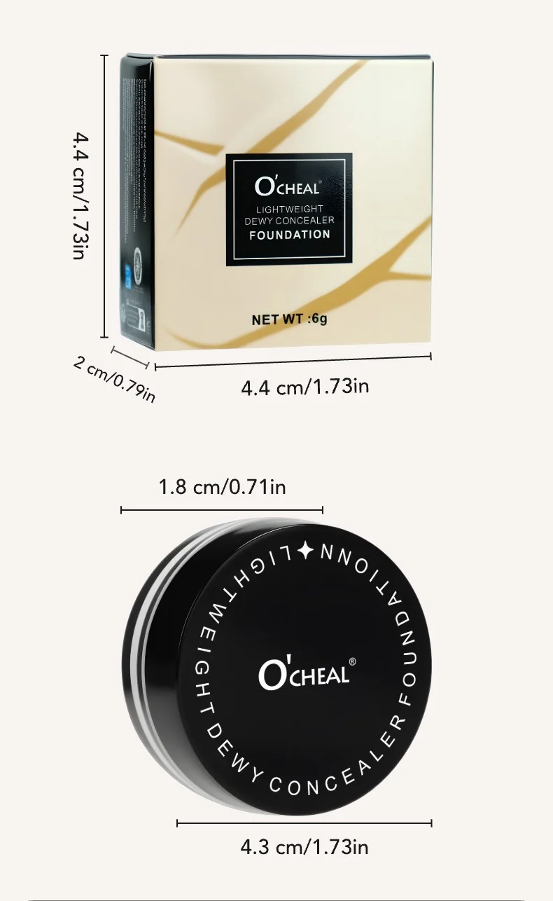 OCHEAL Full Coverage Concealer Foundation Cream, Waterproof Liquid Makeup for Tattoos, Acne & Dark Circles, Lightweight Dewy Finish 13 ocheal full coverage concealer foundation tattoo cover sit 4jmhhy74 desc 13