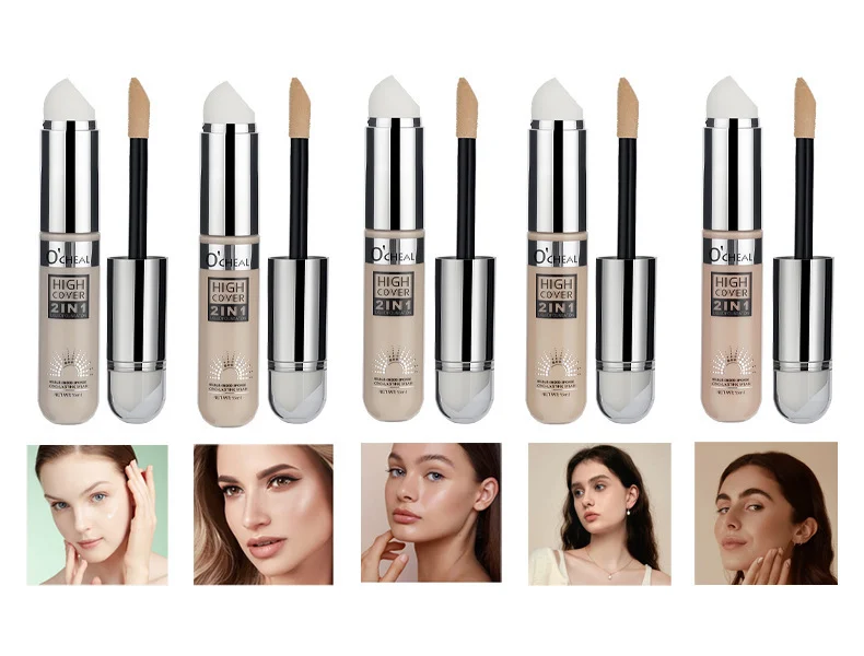 O'Cheal High Cover 2-in-1 Liquid Foundation & Concealer Stick 15ml 22 ocheal high cover 2 in 1 liquid foundation concealer stick 15ml sit hkmxppxn desc 22