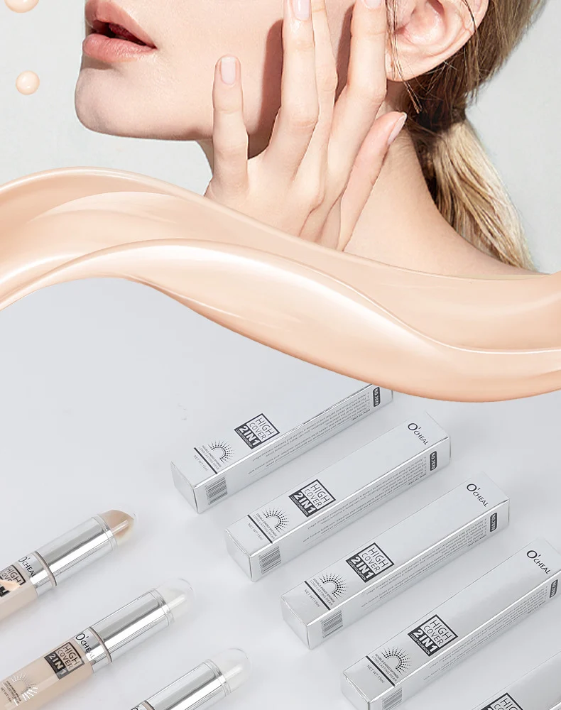 O'Cheal High Cover 2-in-1 Liquid Foundation & Concealer Stick 15ml 4 ocheal high cover 2 in 1 liquid foundation concealer stick 15ml sit hkmxppxn desc 4
