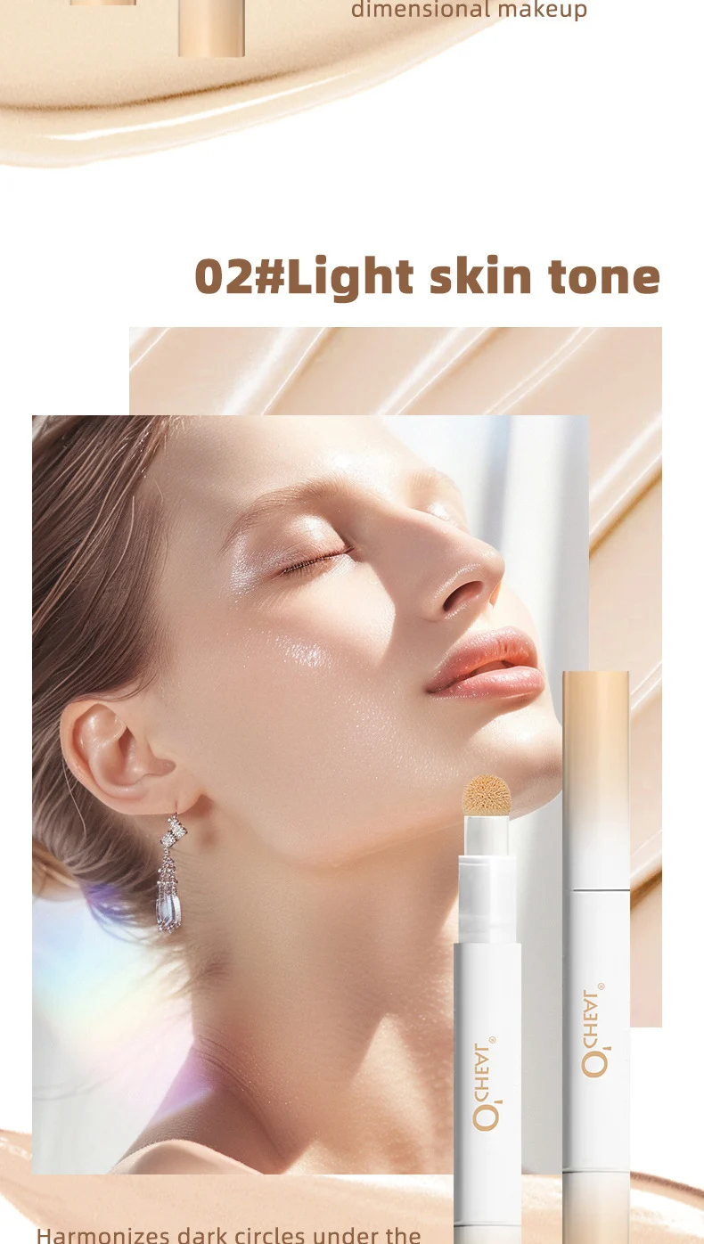 Concealer Liquid High Coverage Waterproof O'CHEAL Silk Smooth Long-lasting Color Correcting Makeup 11 ocheal high coverage liquid concealer sit k89fjfnp desc 11