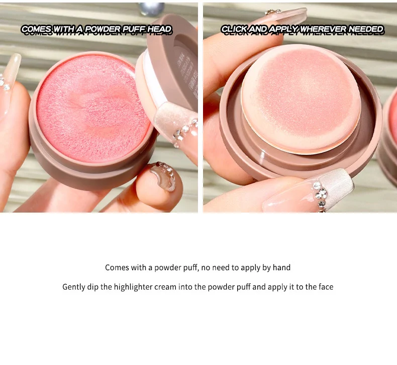 OCHEAL Highlighter Cream Silky Putty Highlighter for Face Natural Glow and Contour 10 ocheal highlighter cream silky putty sit jj6h6497 desc 10