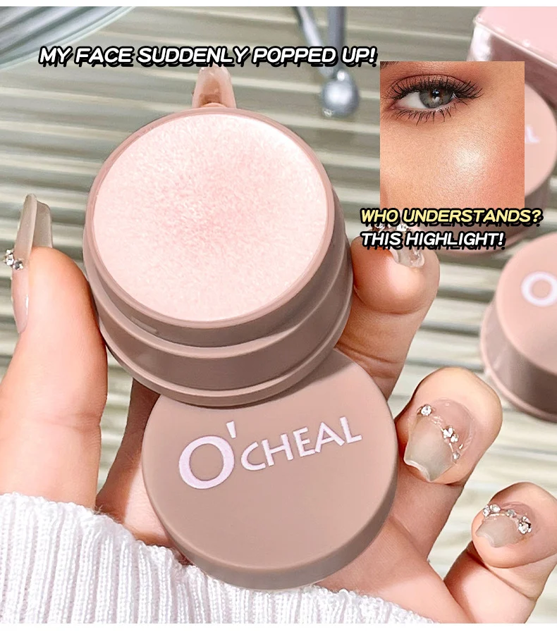 OCHEAL Highlighter Cream Silky Putty Highlighter for Face Natural Glow and Contour 12 ocheal highlighter cream silky putty sit jj6h6497 desc 12