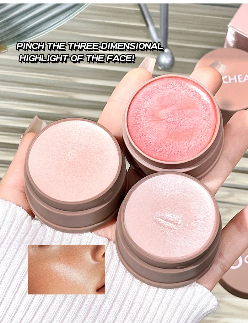 OCHEAL Highlighter Cream Silky Putty Highlighter for Face Natural Glow and Contour 5 ocheal highlighter cream silky putty sit jj6h6497 desc 5