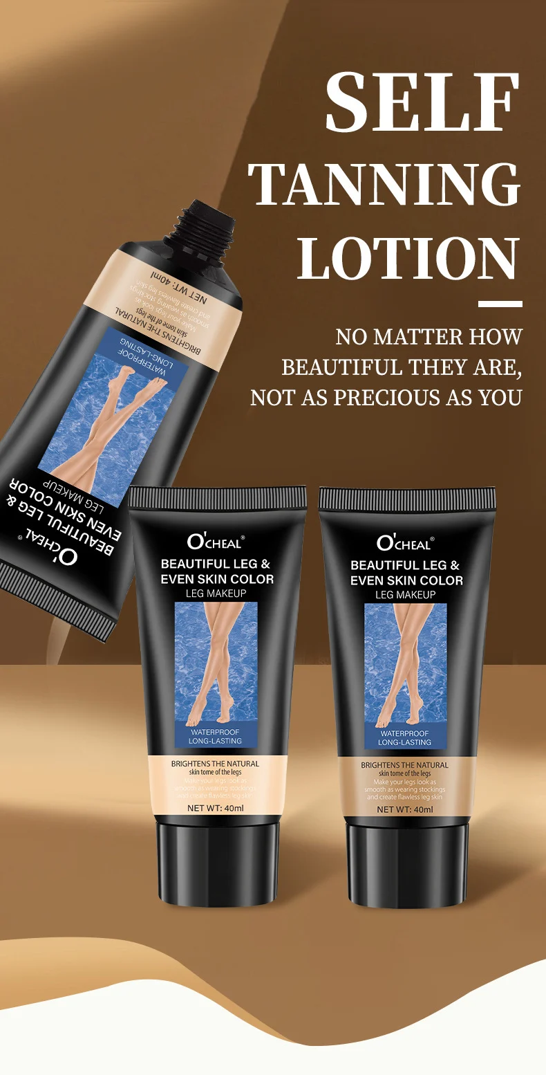 Leg Concealer Cream O'CHEAL Waterproof Body Makeup for Flawless Even Skin Tone and Tanning Effect 1 ocheal leg concealer waterproof body makeup sit zpbxax5b desc 1