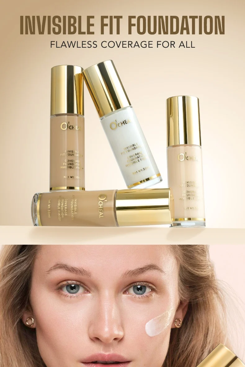 Long Wear Waterproof Foundation Flawless Coverage Invisible Pore BB Cream Hydrating Lightweight Foundation 5 ocheal long wear waterproof foundation invisible pore bb cream sit u7z4h9zn desc 5