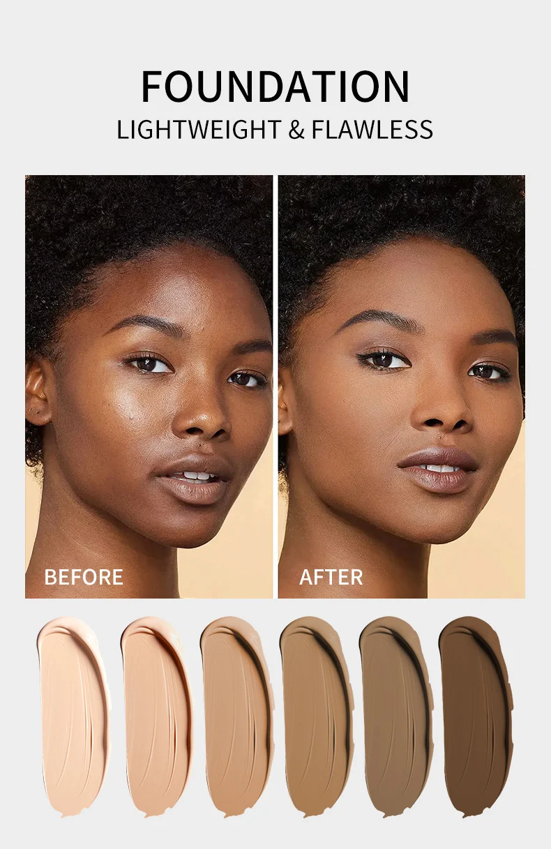 Matte Foundation Long Wear 24h Waterproof Full Coverage Concealer by O'CHEAL 5 ocheal matte foundation 24h waterproof sit 3n3gw2ny desc 5