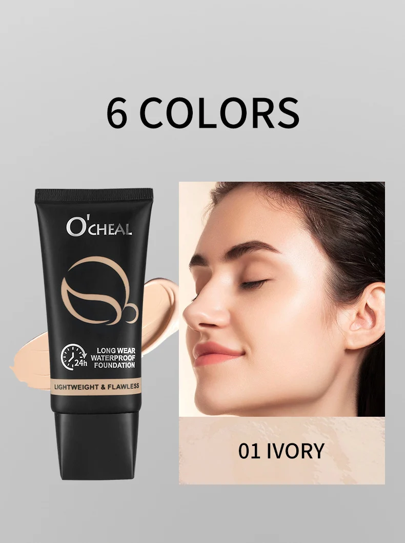 Matte Foundation Long Wear 24h Waterproof Full Coverage Concealer by O'CHEAL 7 ocheal matte foundation 24h waterproof sit 3n3gw2ny desc 7