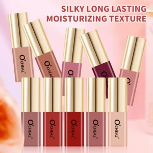 Lip Glaze Matte O'CHEAL Waterproof Long Lasting Non-Stick Cup Velvet Lip Mud