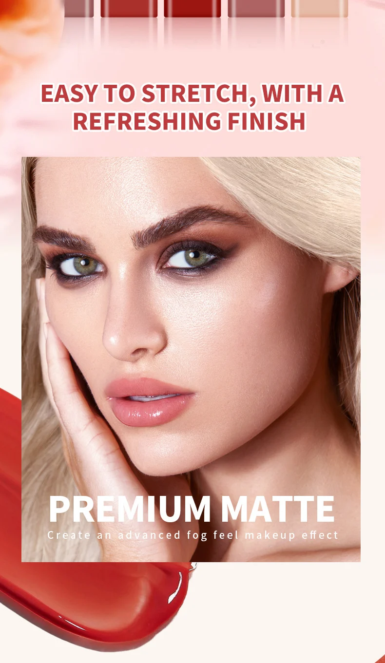 Lip Glaze Matte O'CHEAL Waterproof Long Lasting Non-Stick Cup Velvet Lip Mud 2 ocheal matte lip glaze waterproof sit r6rnckak desc 2