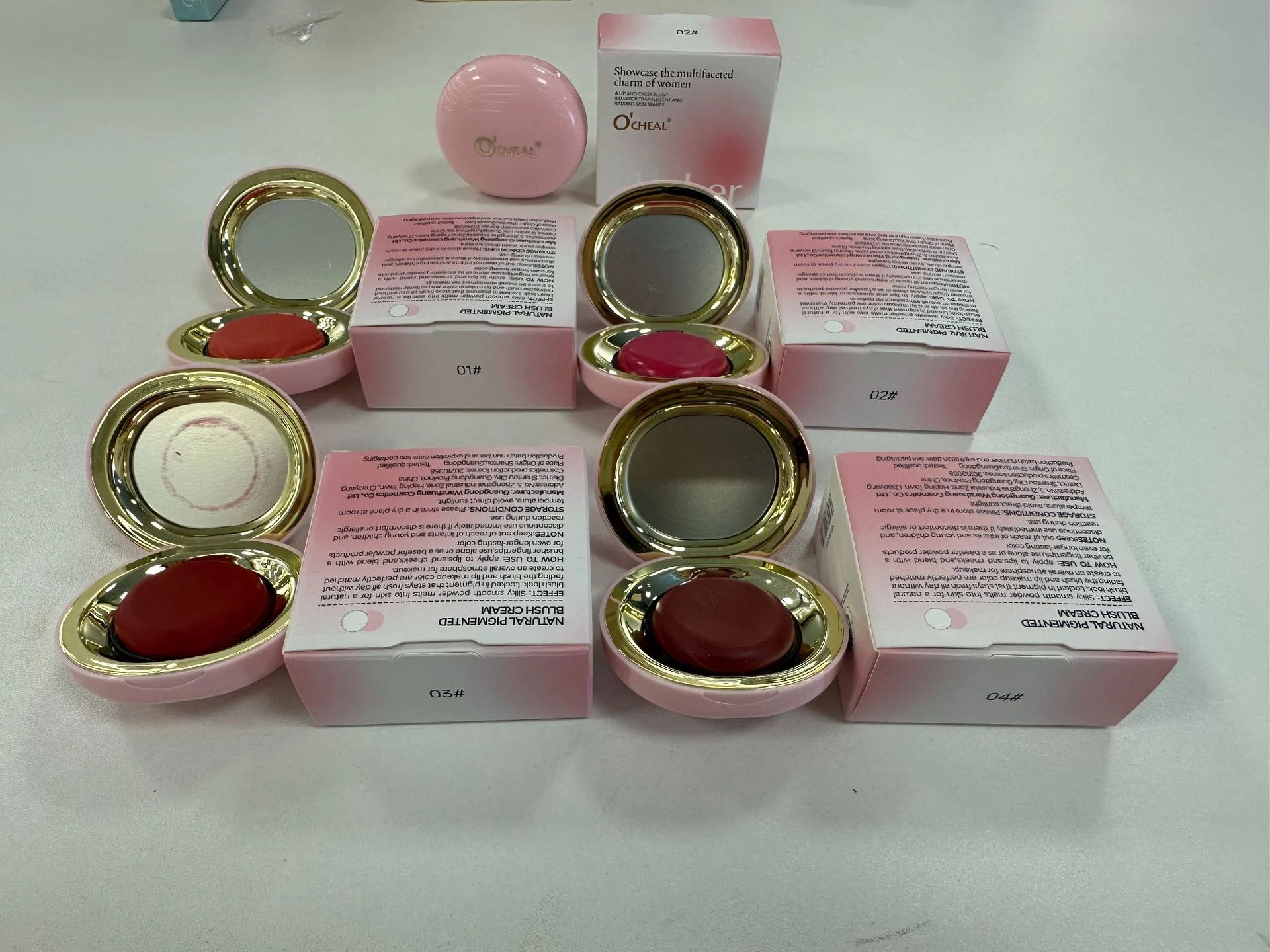 O'CHEAL Natural Pigmented Blush Cream for Cheeks & Lips, Long-Lasting Matte Finish 4 ocheal natural pigmented blush cream cheek lip matte sit s4u2ck54 desc 4