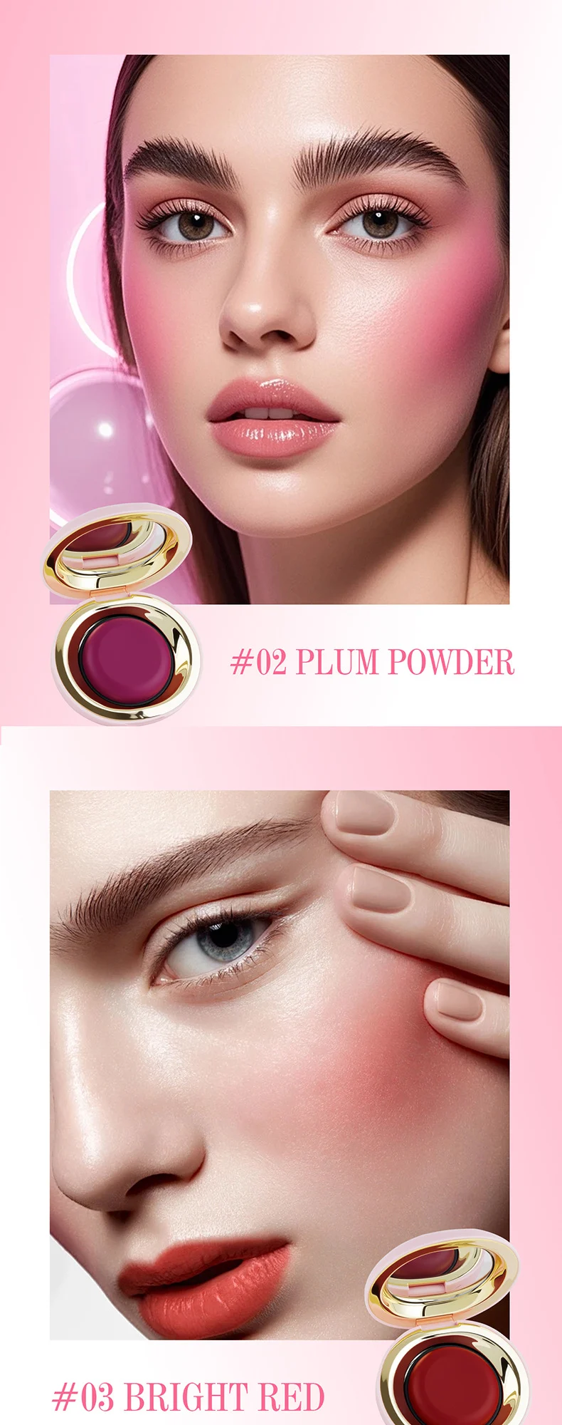 O'CHEAL Natural Pigmented Blush Cream for Cheeks & Lips, Long-Lasting Matte Finish 8 ocheal natural pigmented blush cream cheek lip matte sit s4u2ck54 desc 8