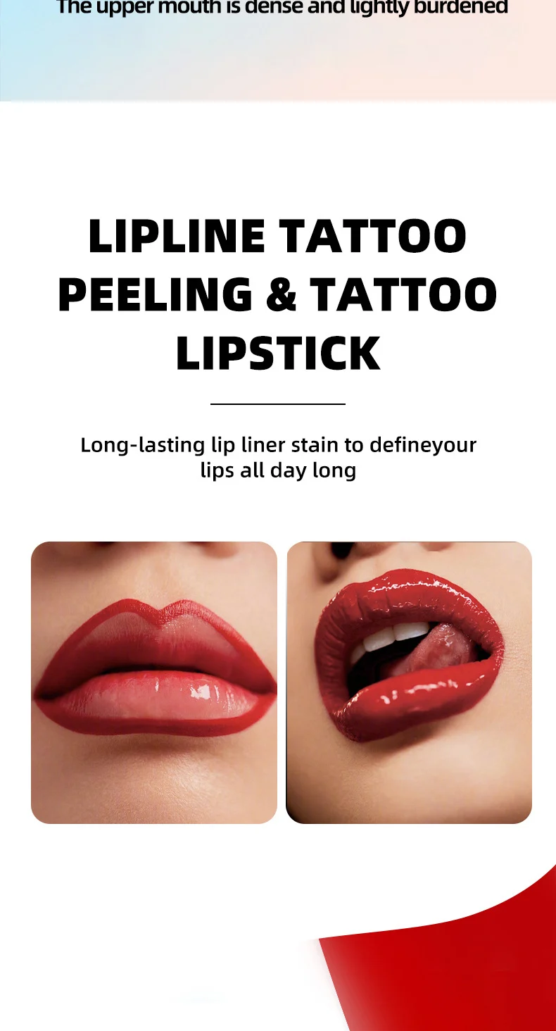 O'CHEAL Peel-Off Lip Liner Tattoo Lipstick - Waterproof Long-Lasting Matte Lip Stain (3g) 5 ocheal peel off lip liner tattoo stain sit xbavv4eh desc 5
